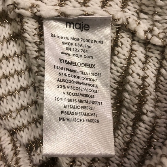 Maje knit metallic long sleeves tops - Picture 5 of 5